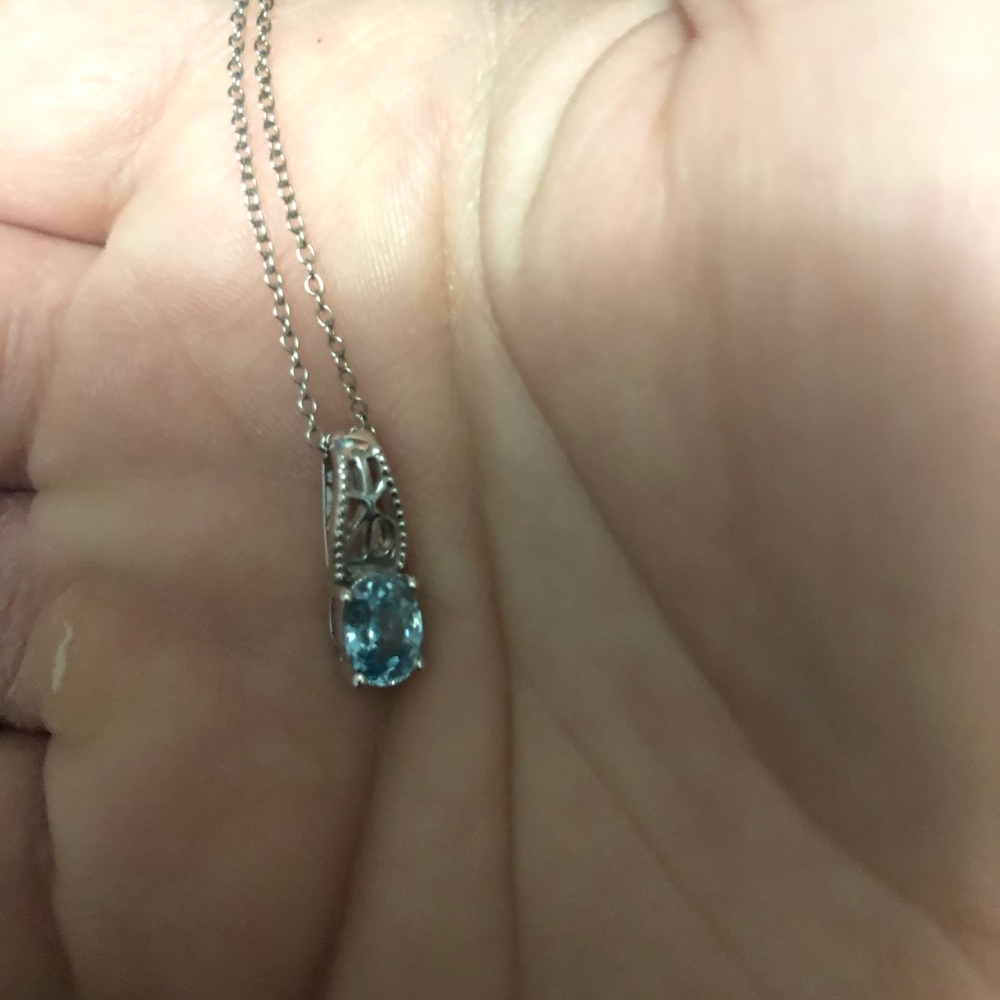 Blue Topaz Necklace